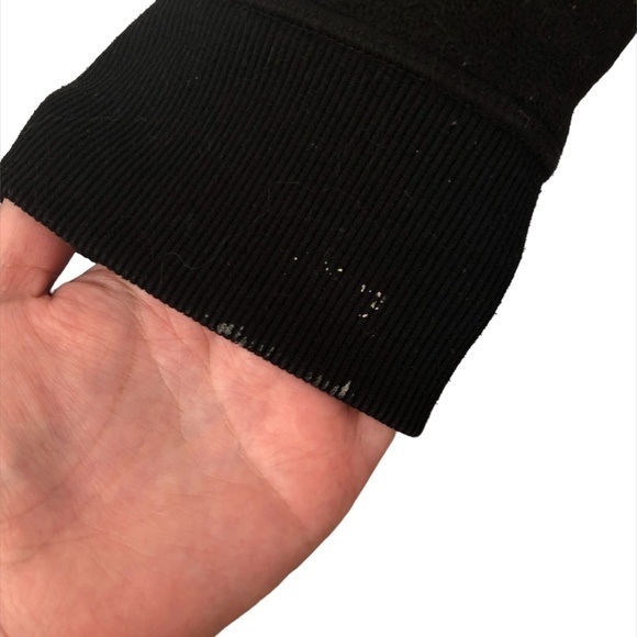 OLD NAVY Sweatshirt Women's Size Large Black Full Zip Teddy Hoodie - Picture 7 of 14